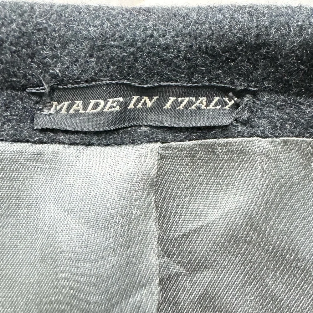 Mens Henry James Ltd Vtg Italy Cashmere Wool Three Button Long Overcoat Gray 42R - Picture 3 of 15